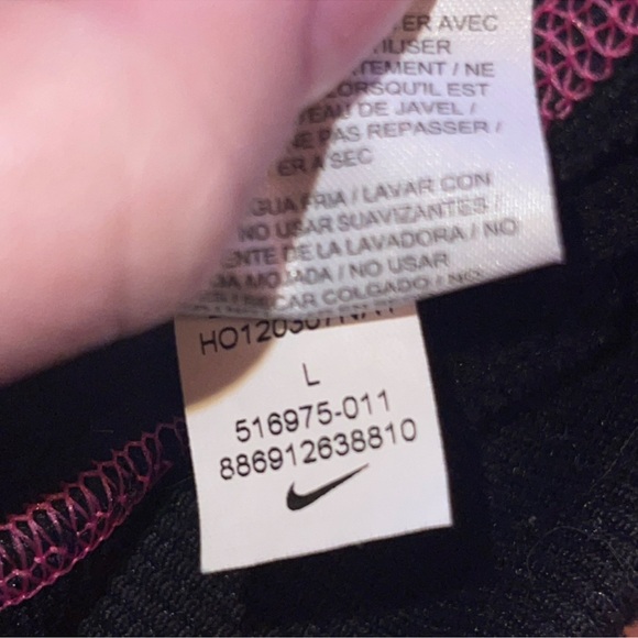 Nike Women's Black and Pink Hoodie Sweater - Picture 7 of 7